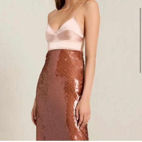 A.L.C. Gisele Sequin Midaxi Empire Dress - Picture 1 of 12